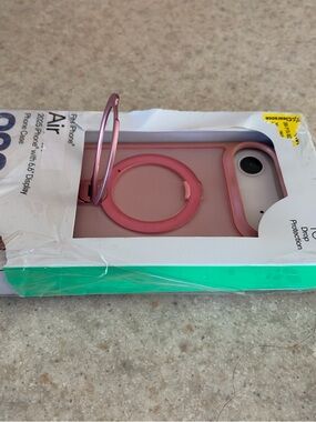 Pink Ring-Stand Phone Case for iPhone Air - Slim Protective Design